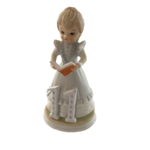 Lefton The Christopher Collection Porcelain Birthday Girl Age 11 Figurine 1983 - £7.96 GBP