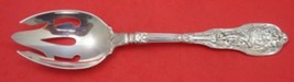 Mythologique by Gorham Sterling Silver Serving Spoon Pierced Orig Beaded Back - £125.37 GBP