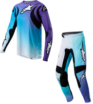 New 2024 Alpinestars Stella Fluid White Turquoise Dirt Bike Adult MX Gear - £116.07 GBP