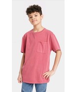 Boys&#39; Small (6/7) Light Washed Dark Red Short Sleeve Pocket T-Shirt, Art... - $168.05 MXN