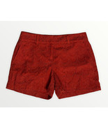 NEW Ann Taylor Loft Womens 4&quot; Shorts Lace Overlay Chino Shorts Rust Brow... - $27.77 CAD