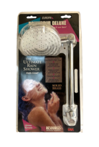 Europa Downpour Deluxe Solid Brass Ultimate Rain Shower Shower Head, New - $47.51