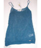 NWT Lacoste + Malandrino Bright Blue Crocheted Tank Top Shirt Misses Siz... - £22.82 GBP