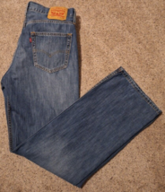 Levi&#39;s 527 Jeans 34x33(tag 34x34) Men&#39;s Blue Jeans Bootcut Western Cowbo... - $22.31