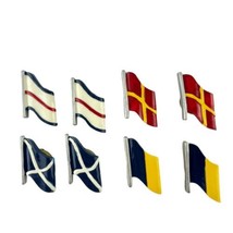 Button Covers Flags Nautical Boating Sailing Naval Alphabet Lot of 8 - $24.06