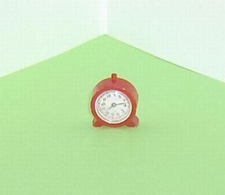 Renwal Small Red Clock Hard Plastic Dollhouse Furniture - £7.80 GBP