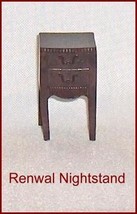 Renwal Brown  Nightstand Vintage Dollhouse Furniture - £5.83 GBP