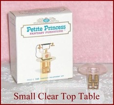 Petite Princess Small Clear Top Table  Dollhouse Furniture with Display Box - £10.40 GBP