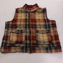 Natural Reflections Women’s Plaid Vest Quilted Puffer Sleeveless Jacket Size XL image 13