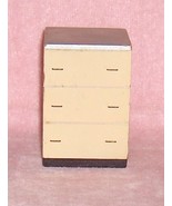 Wooden Chest of Drawers Wood Dollhouse Furniture - $8.21