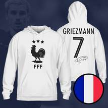 France Griezmann Three-Time Champions 3 Stars FIFA World Cup 2022 White Hoodie  - £37.33 GBP+