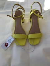New Wild Fable Yellow Panya Strap Sandals With Block Heel Size 6 1/2 Women’s - £18.89 GBP