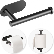 Toilet Paper Holder,Adhesive,Matt Black,Wall Mount,Toilet Paper Roll Holder - $10.67