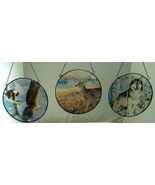 Sun Catchers Set of 3 Glass Wildlife by Al Agnew  Brand New with Free Sh... - £8.78 GBP