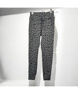 Aerie Offline Leggings Woman Small Gray Black Leopard Animal Print Tie, ... - $22.43