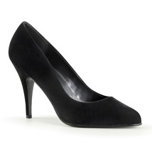 SALE PLEASER VAN420/B/VEL 4&quot; Heel Black Velvet Women&#39;s Pumps Shoes Eveni... - £31.75 GBP