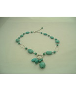 Turquoise and Silver 18 inch Necklace, Brand New, Free 1st Class Shipping! - £9.29 GBP