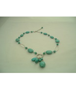 Turquoise and Silver 18 inch Necklace, Brand New, Free 1st Class Shipping! - $226.57 MXN