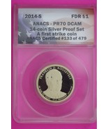 2014 S PR 70 Franklin Roosevelt Presidential Dollar ANACS Certified Slab... - $34.17 CAD