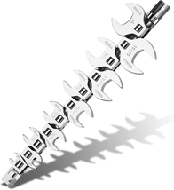 11pc SAE Crowfoot Wrench Set 3/8 Drive 3/8 to 1 Inch with Organizer Clip... - $27.35