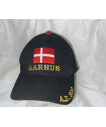 Aarhus Danmark Denmark Black Baseball Cap Hat Adjustable Back - $29.69