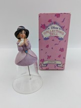 Disney Jasmine Collector's Bell 24% Lead Crystal & Hand Painted Porcelain USA - $29.69