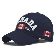 Canada Lightweight Sunscreen Baseball Cap with Letter Embroidery - £13.95 GBP