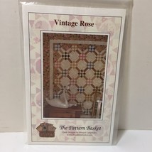Vintage Rose Quilt Pattern The Pattern Basket 60.5&quot; x 72.75&quot; - £10.27 GBP