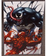 Marvel Spider-Man Venom vs Carnage Glossy Print 11 x 17 In hard Plastic ... - £19.74 GBP