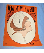 1920 Leave Me with A Smile Sheet Music - $8.50