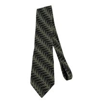 Vintage Y2K Bill Blass Black Label 100% Silk Necktie – Chevron Geometric... - $245.66 MXN