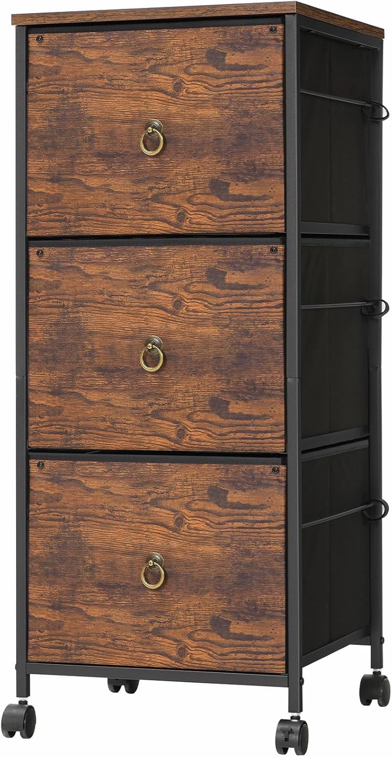 Hoobro 3-Drawer File Cabinet, Vertical Filing Cabinet, Office Drawer Che... - $71.93