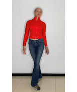 1960s Orange Jacket Shirt Top Make offer! - €240,58 EUR