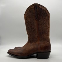 Cody James BBM-417 Mens Brown Leather Mid-Calf Cowboy Western Boots Size 10 D - £46.97 GBP
