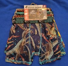 Jurassic World Boys 4 Pack Boxer Briefs Size S (6-7) NIP Dinosaurs - £10.28 GBP