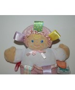 Mary Meyer Taggies Baby Doll 8&quot; Soft Toy Plush Pink White Waffle Ribbon ... - $9.75
