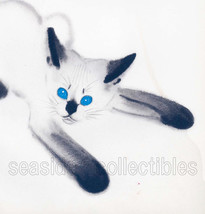 2 Kitten Studies by Clare Turlay Newberry 1930s Playing Siamese Cat Kitten &amp; Gir - £5.50 GBP