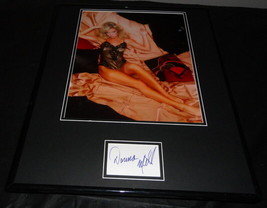 Donna Mills Signed Framed 16x20 Lingerie Photo Display JSA Knots Landing - £79.12 GBP