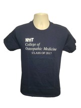 NYIT College of Osteopathic Medicine Class of 2017 Adult Small Blue TShirt - £14.46 GBP