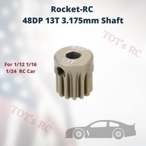 Surpass Hobby Rocket-RC Aluminum 7075 48DP Pinion Gear 13T 3.175 Shaft 7... - $55.89 MXN