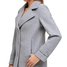 Andrew Marc Womens Water Resistant Button Closure Peacoat,Lt Grey,Large - $106.43