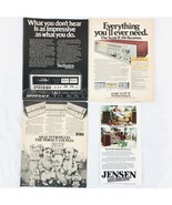 Vintage 1977 Magazine Print Ad Home Stereo Lot of 4 Akai Jensen Technics... - $10.38 CAD