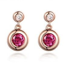 Unique Fashion Tourmaline Gemstone Diamond for Women 14K Rose Gold Weddi... - $333.19
