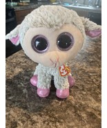 TY Beanie Boos DIXIE The Lamb Larger 9&quot;  Plush Toy Stuffed Animal Glitte... - £8.11 GBP