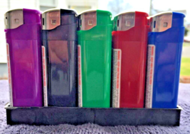 Electronic Disposable Lighters Adjustable Flame (50) Display - $5.94