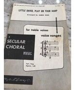 Little David, Play On Your Mundharmonika James Paul Secular Choral - $41.00 CAD