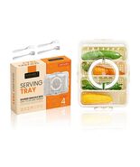 Snackle Box Divided Serving Tray with Lid &amp; Handle 4 Compartments - $319.74 MXN