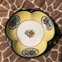 Vintage Noritake Porcelain Morimura Green Wreath  Clover Candy Bowl  - 1920&#39;s - £31.38 GBP