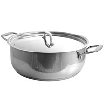 Better Chef 17 Qt. Stainless Steel Low Stock Pot with Lid - £66.79 GBP
