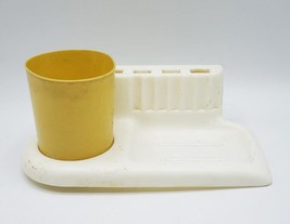 Gregori of Hollywood Bathroom Wall Caddy Toothbrush Razor 1950s Allied Plastics - £11.64 GBP